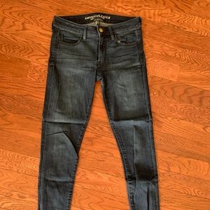 American eagle super super stretch denim X Cafe jeggings- 6 long